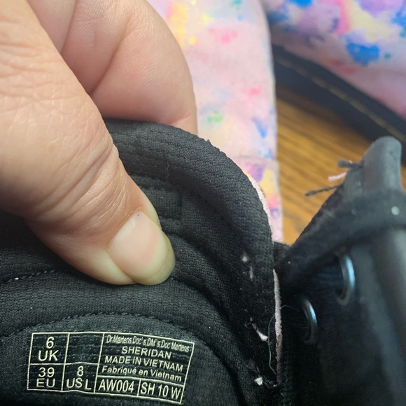 Dr. Martens Pink splash paint look SoftWair Interior Size 8 - Picture 10 of 10